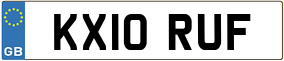 Trailer License Plate